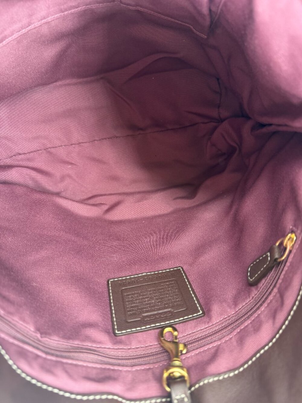Vintage Y2K COACH 10434 Holiday Patchwork Bag Leather Suede Signature 2006 - Picture 9 of 11